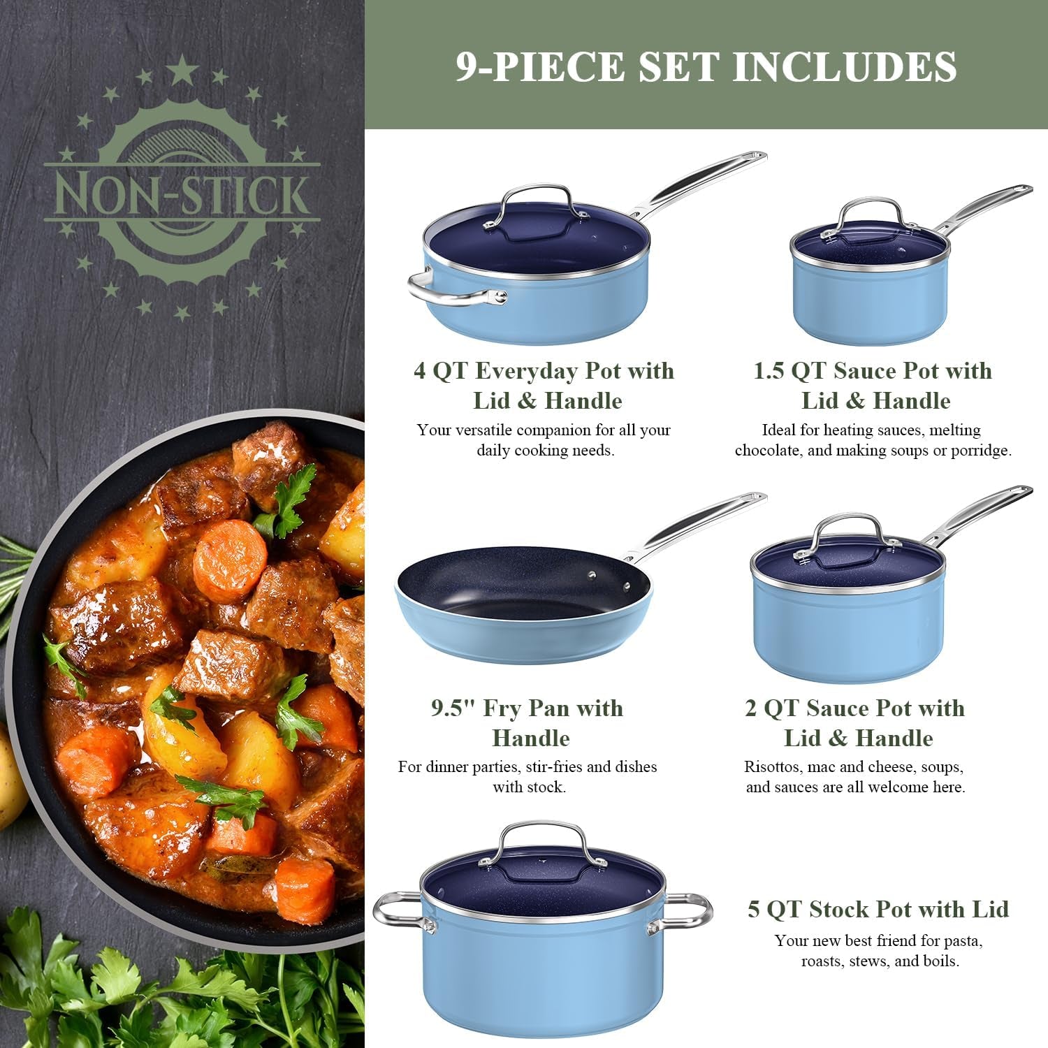 9pc-cookware-set-healthy-duralon-blue-ceramic-nonstick-coated-diamond-infused-scratch-resistant-pfas-free-oven-safe-induction-ready-evenly-heats-tempered-glass-lids-stay-cool-handle