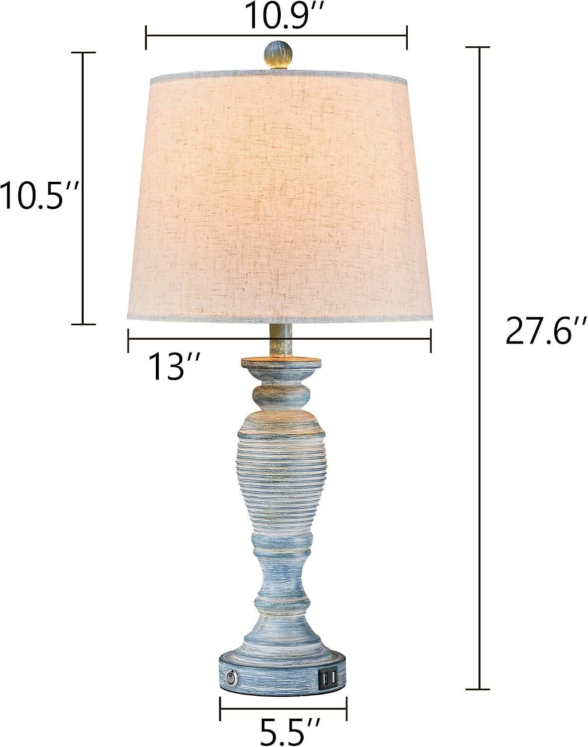 27-7-farmhouse-table-lamps-for-living-room-blue-white-set-of-2