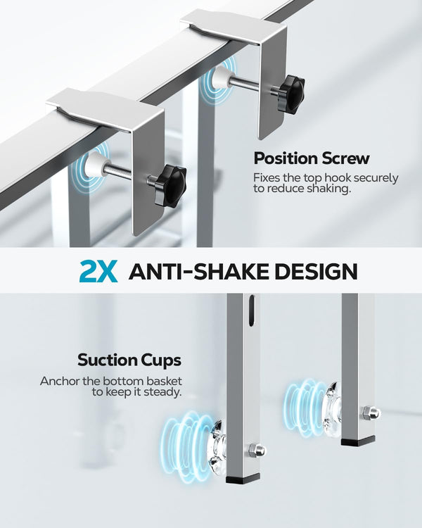 over the Door Shower Caddy, Adjustable Hanging Shower Organizer5