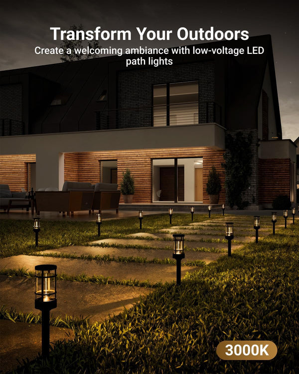 Sunco 6 Pack Low Voltage Garden Landscape LED Pathway Lights, 1.5W2
