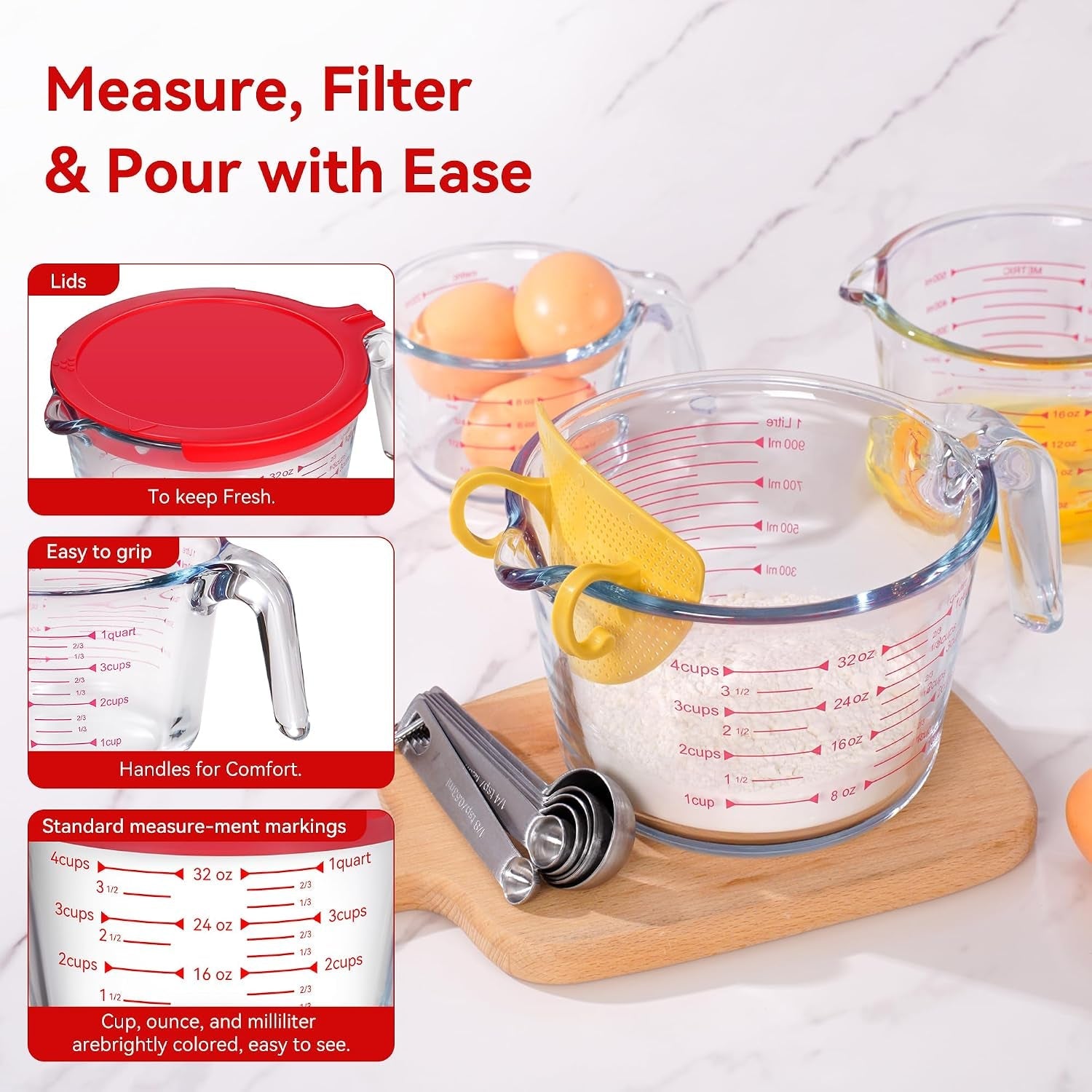 10-pack-glass-measuring-cup-set-with-lids-stackable-handled-liquid-cups-in-1-2-4-cup-sizes-comes-with-6-size-measuring-spoons-and-strainer-kitchen-nesting-baking-measuring-tools