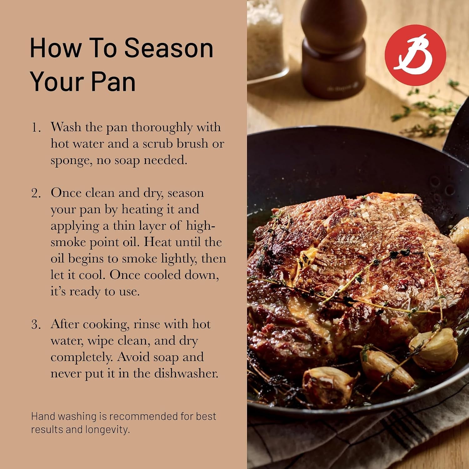 blue-carbon-steel-fry-pan-2mm-thick-9-5-diameter-6-9-cooking-surface-oven-safe-naturally-non-stick-finish-made-in-france