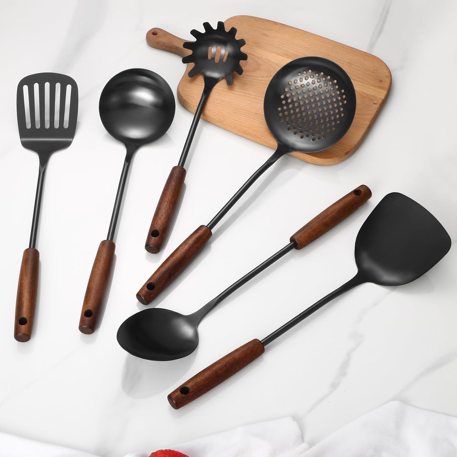304-stainless-steel-kitchen-utensils-set-6-pcs-long-cooking-utensils-set-with-wooden-handle-large-heat-resistant-kitchen-toolsblack-dishwasher-safe