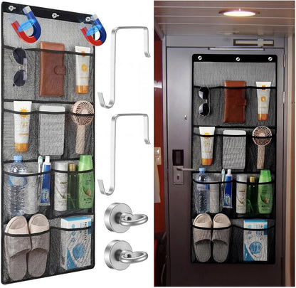 Magnetic Cruise Shower Organizer over the Door Organizer, Black1