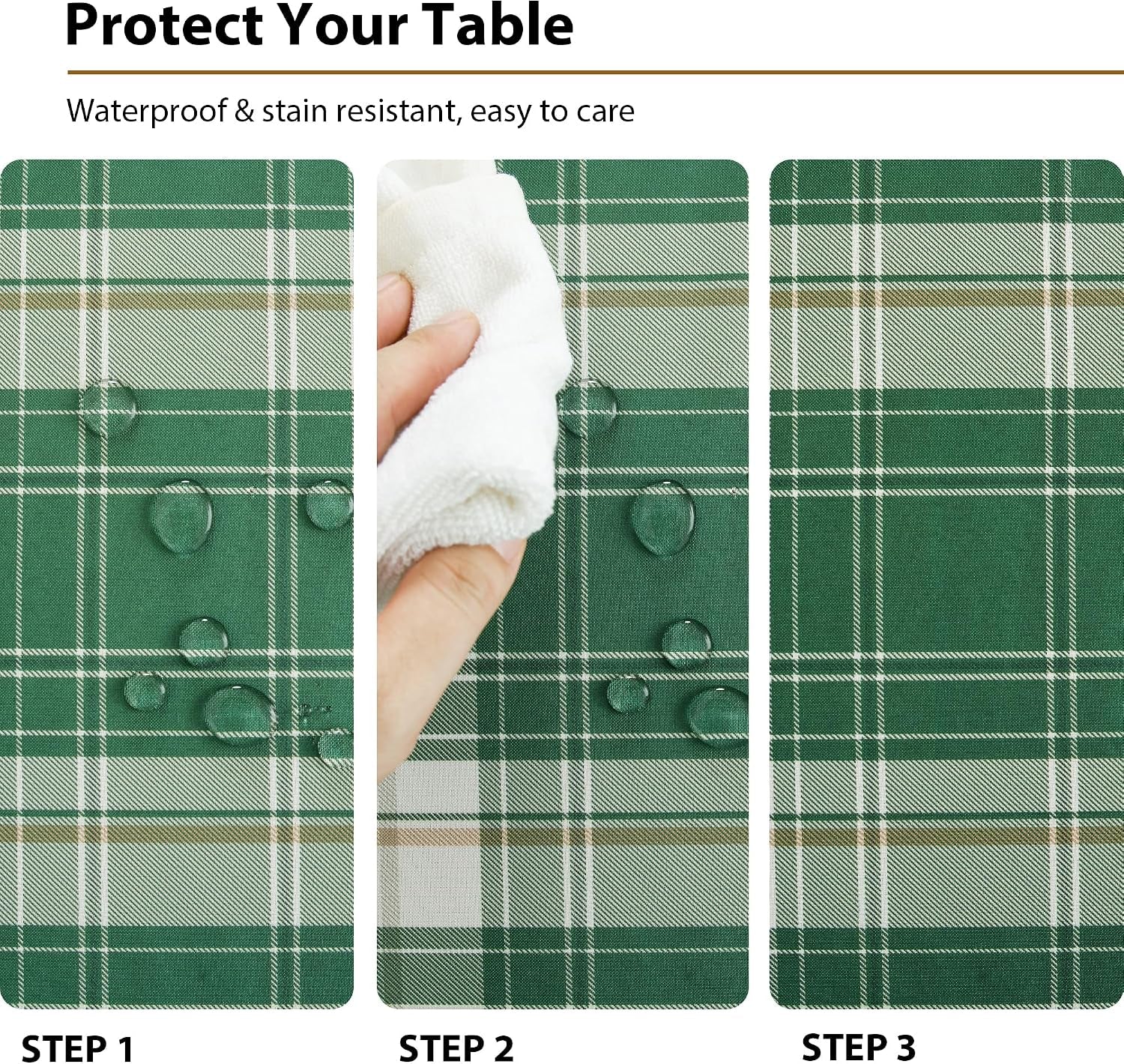 waterproof-gingham-tablecloth-square-70-x-70-inch-forest-green