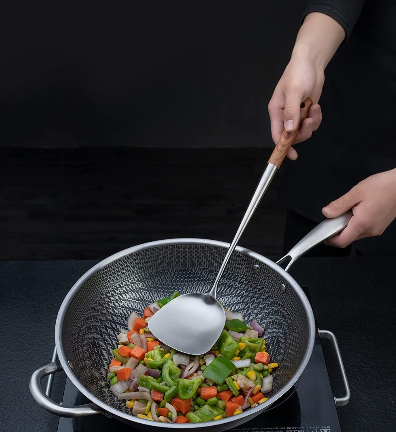 wok-spatula-and-ladle-skimmer-ladle-tool-set-17inches-spatula-for-wok-304-stainless-steel-cooking-utensils