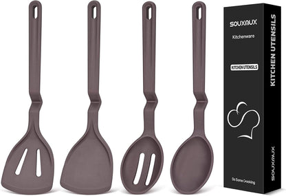 4-Pack Silicone Cooking Utensils Set, V-Hover, Stackable, Nonstick1