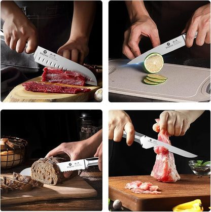 16-Piece High Carbon Japanese Stainless Steel Kitchen Knife Set5