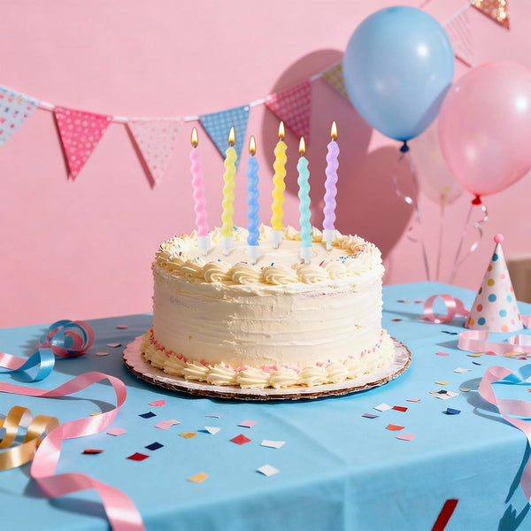 12-Count Birthday Candles - Rainbow Birthday Candle with Holders Colorful Spiral Long Cake Candles for Birthday Wedding & Lucky Party Cake Decorations4