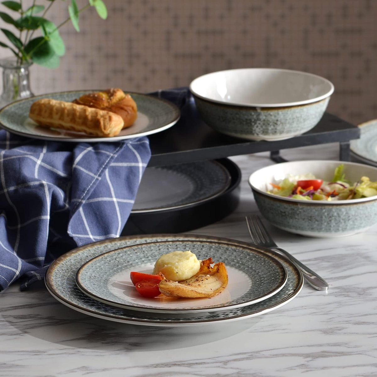 melamine-dinnerware-sets-12pcs-plates-and-bowls-sets-unbreakable-and-lightweight-summer-outdoor-dishes-for-patio-yachts-and-rv-dishwasher-safe-rustic