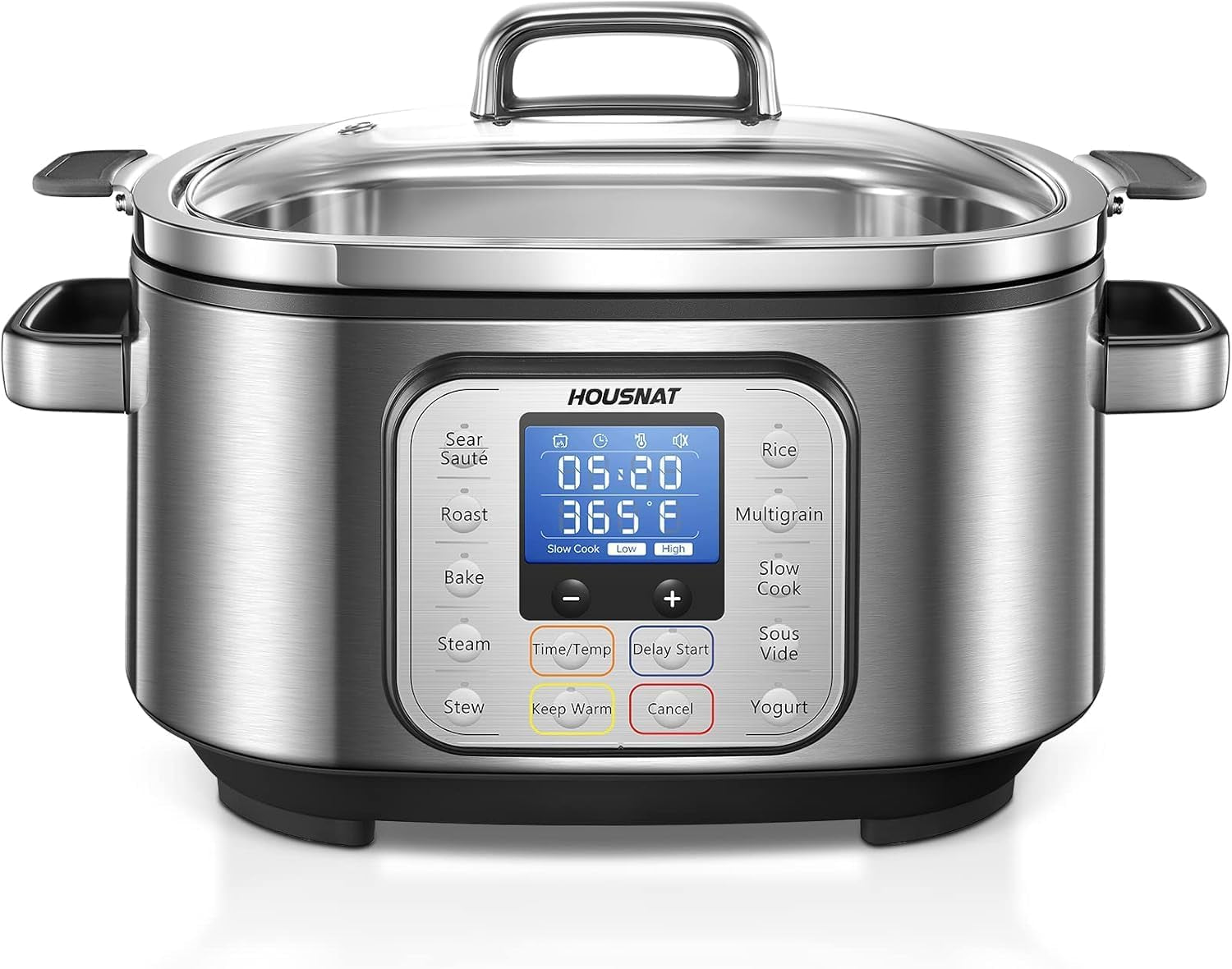 slow-cooker-6-quart-10-in-1-programmable-stainless-steel-pot-multi-cooker-with-rice-yogurt-saute-and-steam-functions-delay-start-and-adjustable-temperature