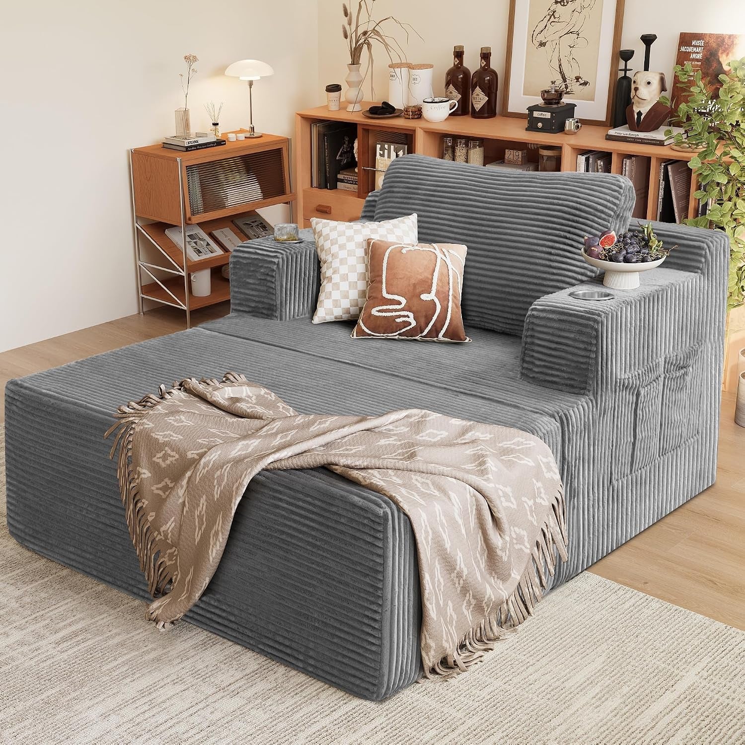 oversized-chaise-lounge-chair-cloud-couch-with-fluffy-upholstered-deep-seat-sleeper-sofa-bed-with-two-cup-holders-comfy-boneless-couch-no-assembly-required-for-living-room-apartment-grey