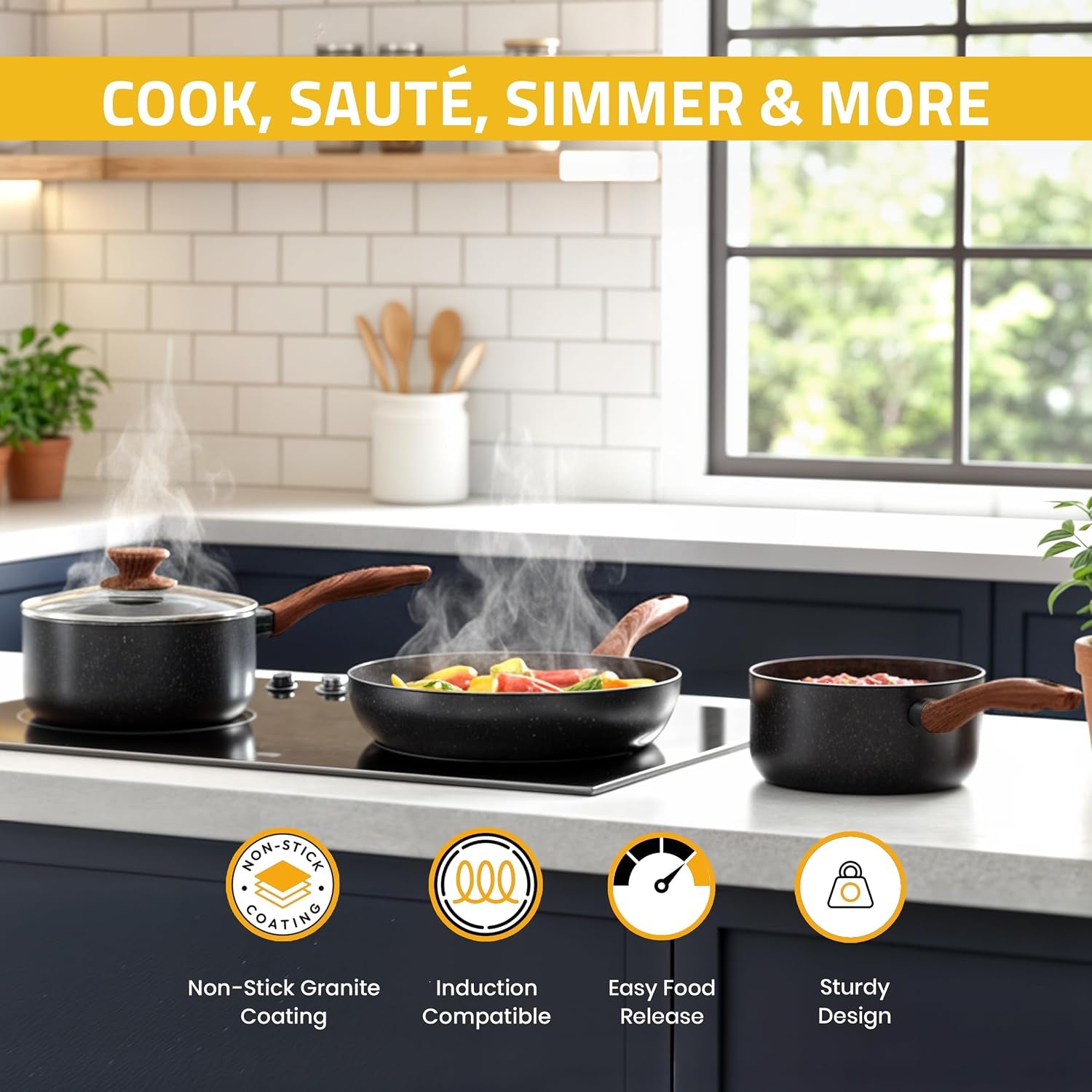 granite-pots-and-pans-cookware-set-8-piece-pfoa-free-1-qt-2-qt-3-qt-sauce-pan-with-lids-11-inch-8-inch-frying-pan-induction-compatible-non-stick-coating-durable-cookware
