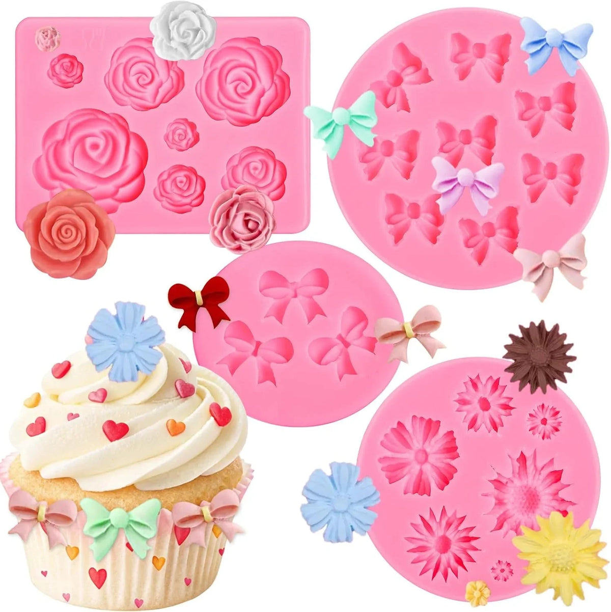4-pcs-flower-bow-silicone-molds-for-chocolate-and-candy-flower-chocolate-molds-bow-candy-mold-silicone-for-wax-melts-wax-melts-birthday-cake-decoration