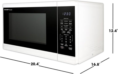 SMC1461KW 1.4 Cu. Ft. 1100W White Countertop Microwave Oven8