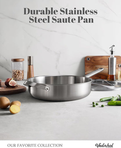 Stainless Steel Cookware Set, 8 Pcs Tir-Ply Pots and Pans Set, PFOA&PTFE Free, Dishwasher&Oven Safe, Kitchen Induction Compatible, Ollas De Acero Inoxidable Para Cocinar9