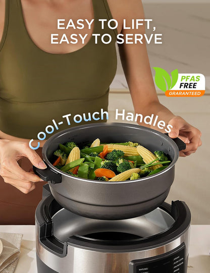 Midea Rice Cooker with 10 Functions, Nonstick Pot, 8-Cups Uncooked Rice7