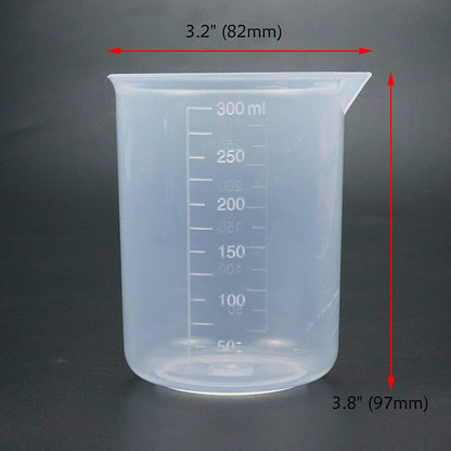 Kitchen PP Measuring Cup Graduated Beaker Transparent 250Ml-300Ml3