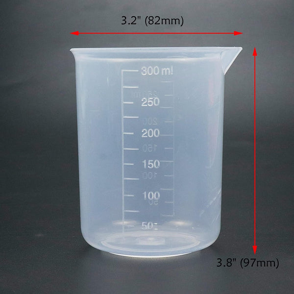 Kitchen PP Measuring Cup Graduated Beaker Transparent 250Ml-300Ml3