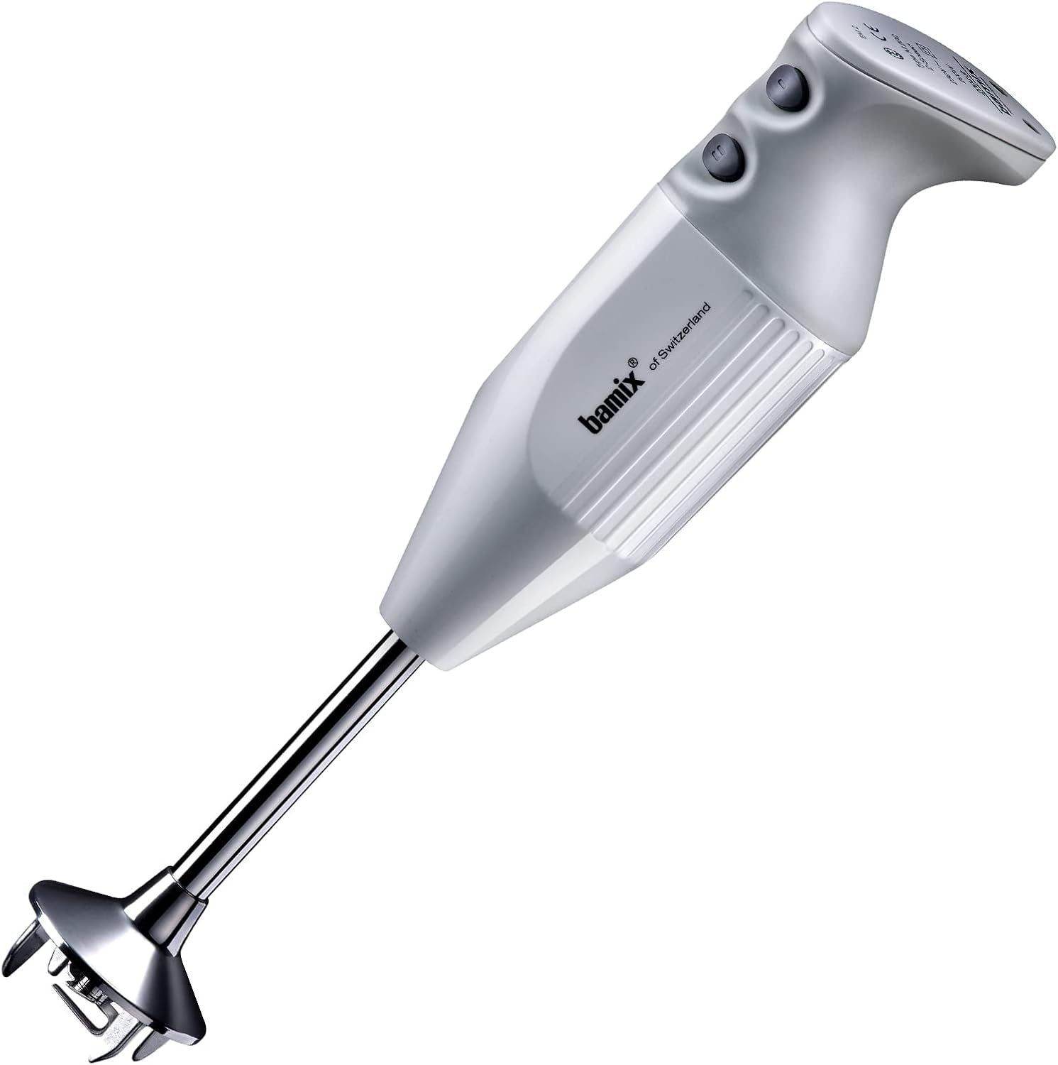 made-in-switzerland-m200-prime-2-speed-immersion-hand-blender-200w-120v-60hz-light-grey-includes-3-stainless-steel-blades-aerating-blending-and-chopping-blades