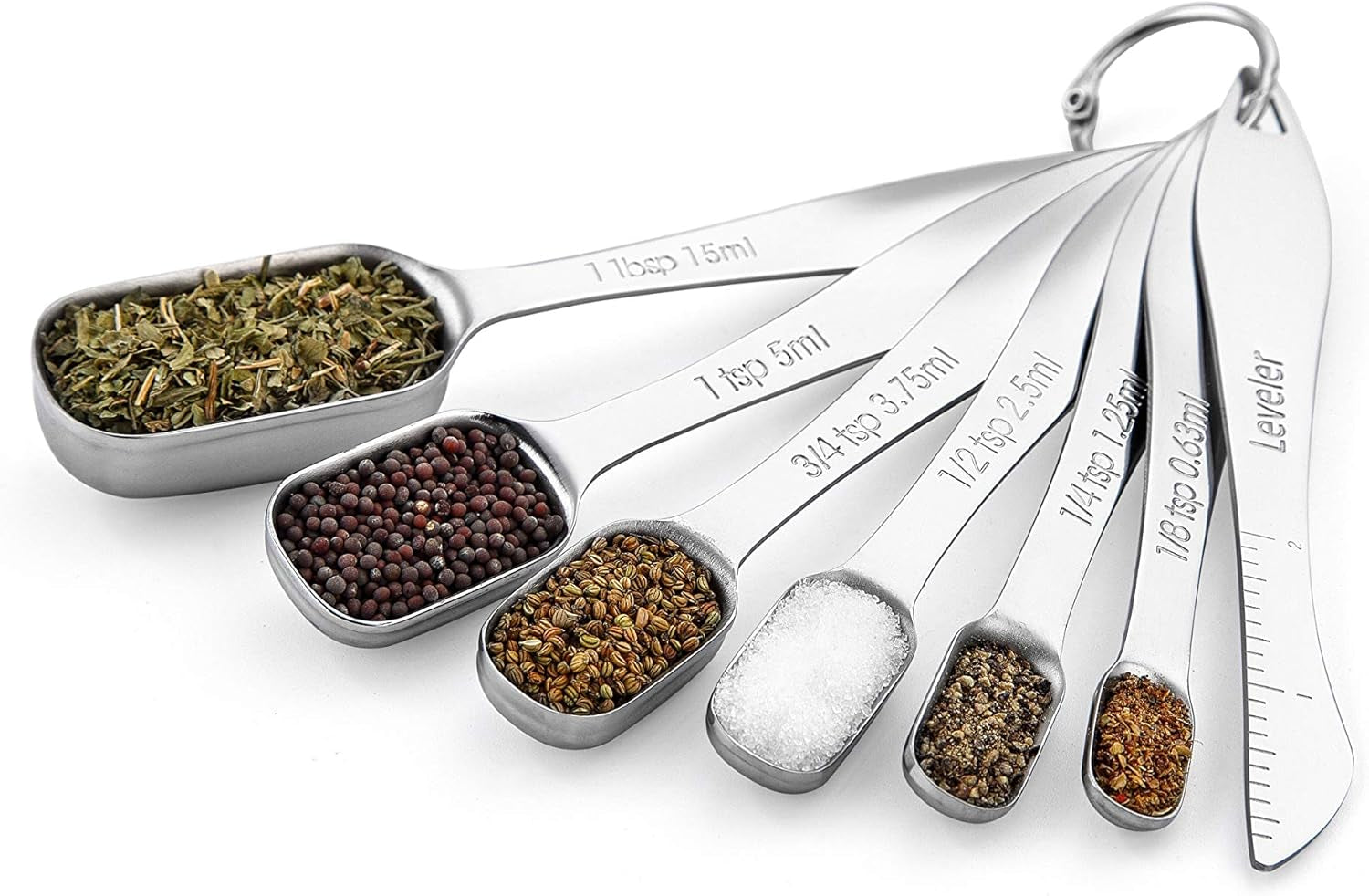 nesting-stainless-steel-measuring-spoons-set-of-7-with-leveler-rectangular-metal-teaspoon-tablespoon-measuring-spoons-for-dry-liquid-ingredients-fits-in-spice-jars-long-handle