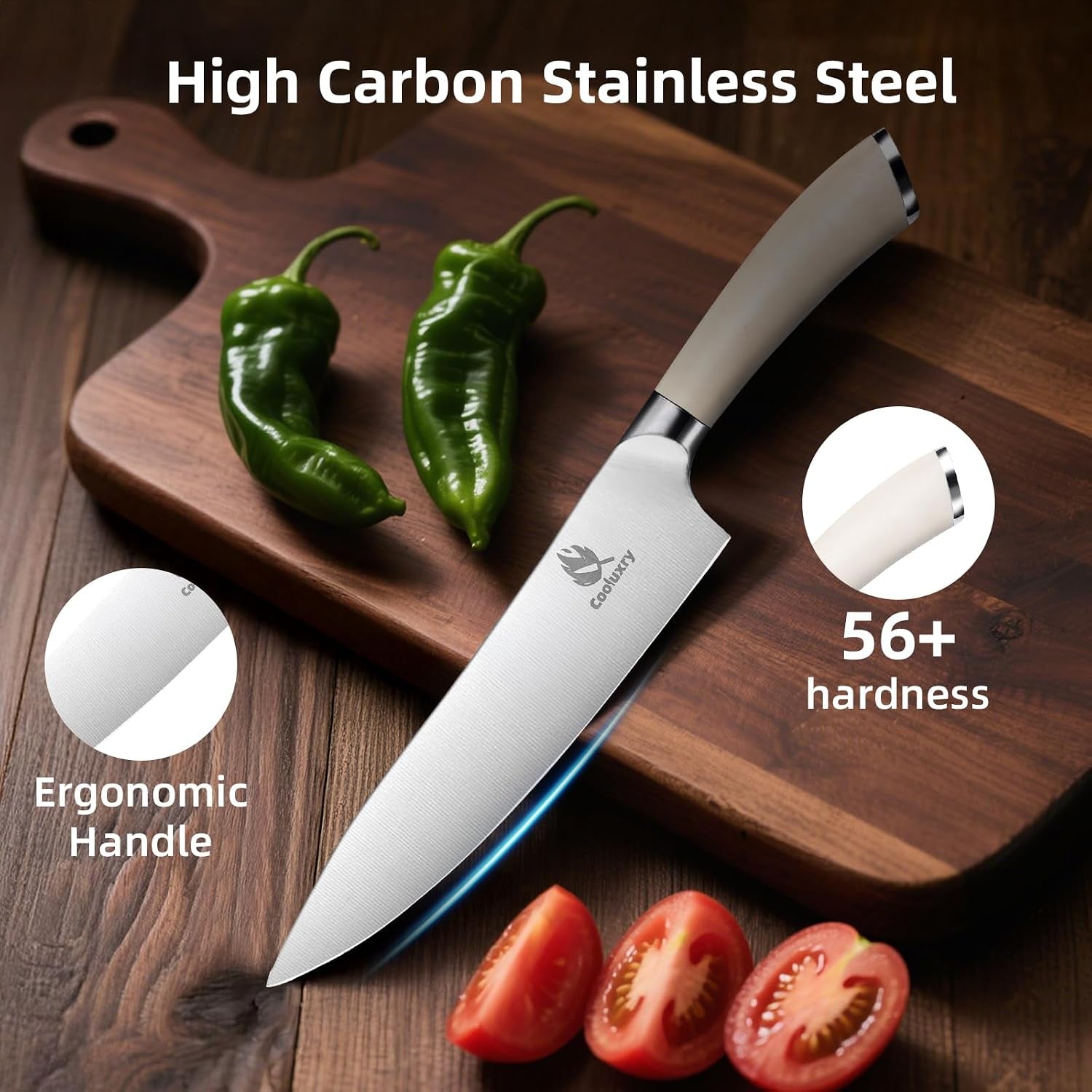 professional-white-chef-knife-8-inch-high-carbon-stainless-steel-kitchen-knife-with-ergonomic-white-handle-for-precise-cutting