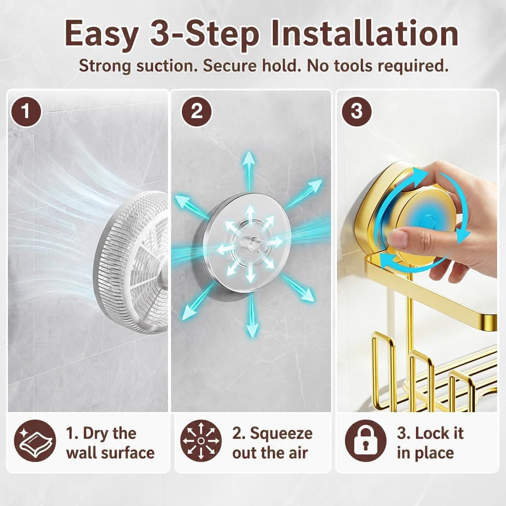 suction-cup-shower-caddy-organizer-with-soap-holder-and-hooks-gold