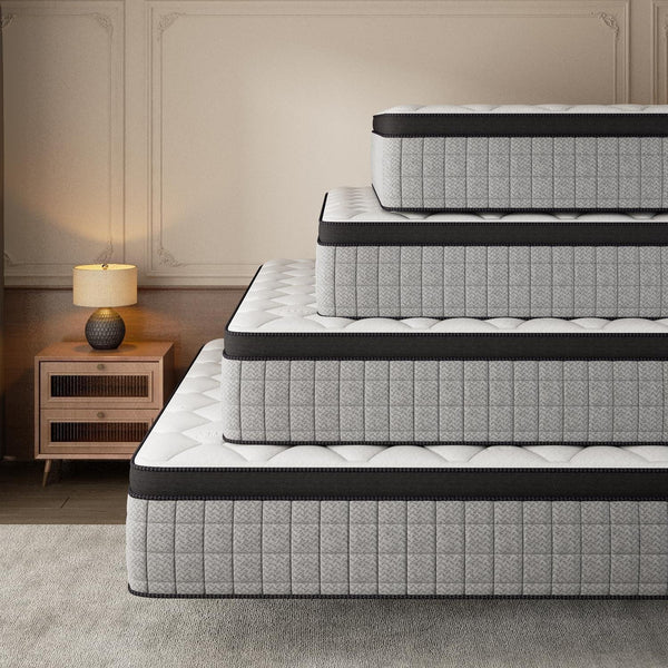12-Inch Twin Mattress,Memory Foam and Spring Hybrid Mattress, Medium Firmness, Lumbar Support, Suitable for Home Bedrooms and Hotels, Boxed, with Pressure Relief and Sound Insulation Features7