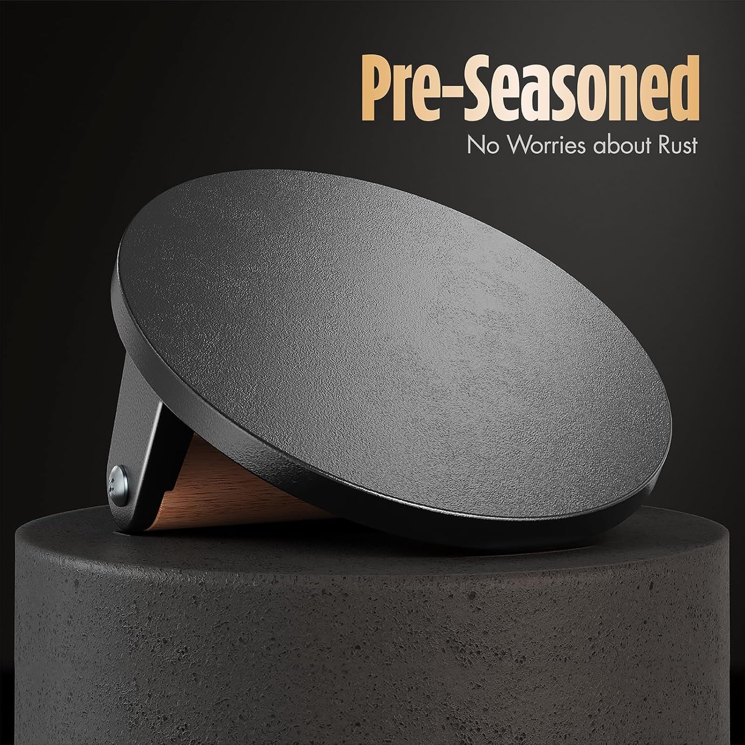 smash-burger-press-pre-seasoned-cast-iron-meat-press-tool-2-lb-rustproof-pre-seasoned-flat-bottom-wooden-handle-dishwasher-safe-no-stick-easy-to-clean-6-6-wide-weighs-2-pounds