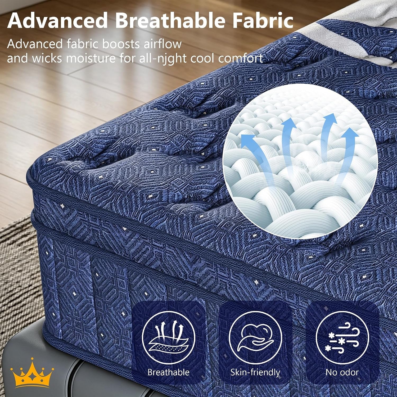 queen-mattress-crown-hybrid-mattress-in-a-box-medium-firm-mattress14-in