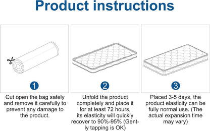 6Th Generation Japanese Floor Futon Mattress - Extra-Thick 9-Layer Modern Futon with 100% High-Density Foam, Portable Floor Mattress Sleeping Pad for Adults, Guest Room, Dormitory, Twin Size (39"X80")8