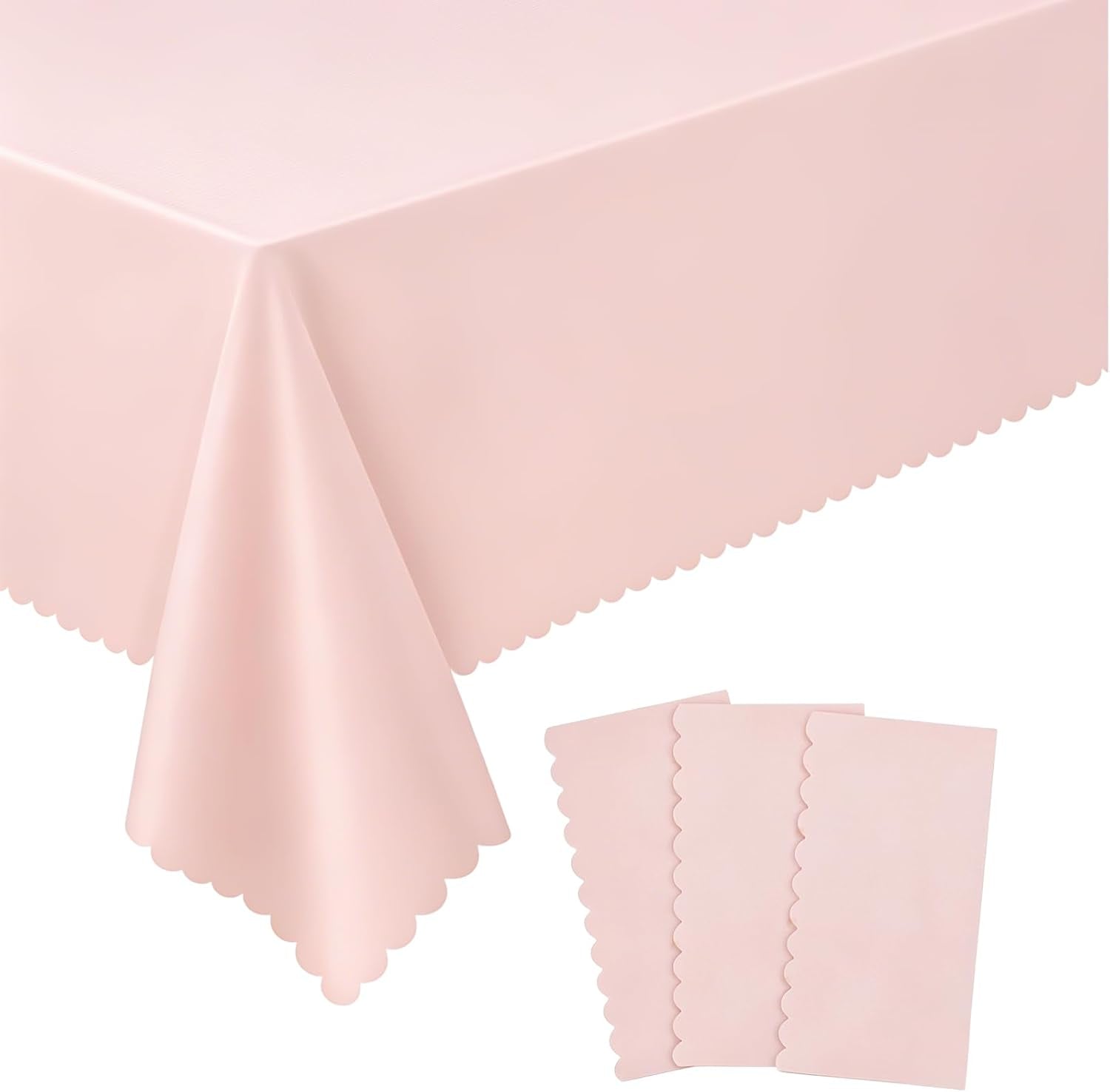 3-pcs-plastic-light-pink-tablecloths-scalloped-table-cloths-54-x-108-inch-pink-table-covers-rectangle-for-girl-birthday-wedding-baby-bridal-shower-tea-party-leakproof-sturdy