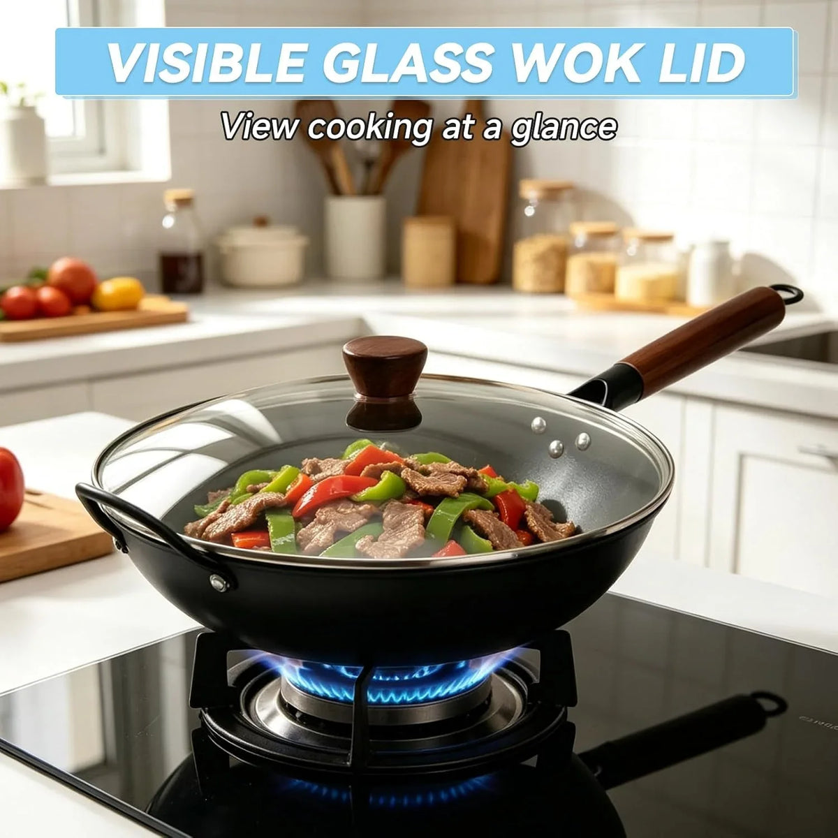 13-inch-carbon-steel-wok-pan-with-glass-lid-pre-seasoned-flat-bottom-woks-stir-fry-pans-nonstick-with-wooden-and-steel-helper-handle-compatible-with-induction-gas-electric-open-fire
