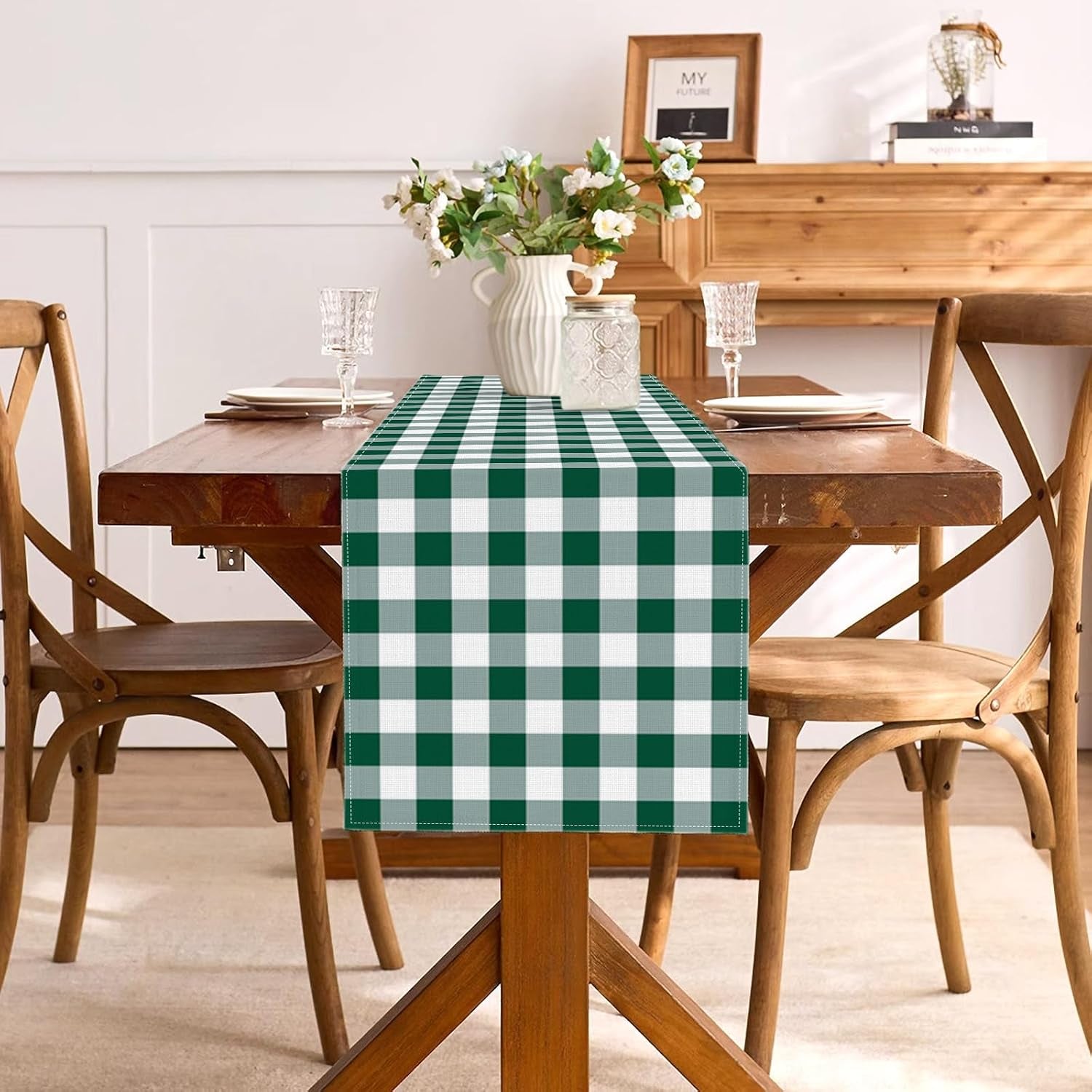 green-gingham-table-runner-camp-party-golf-lets-partee-decorations-hunting-christmas-st-patricks-day-bbq-picnic-home-kitchen-table-decor