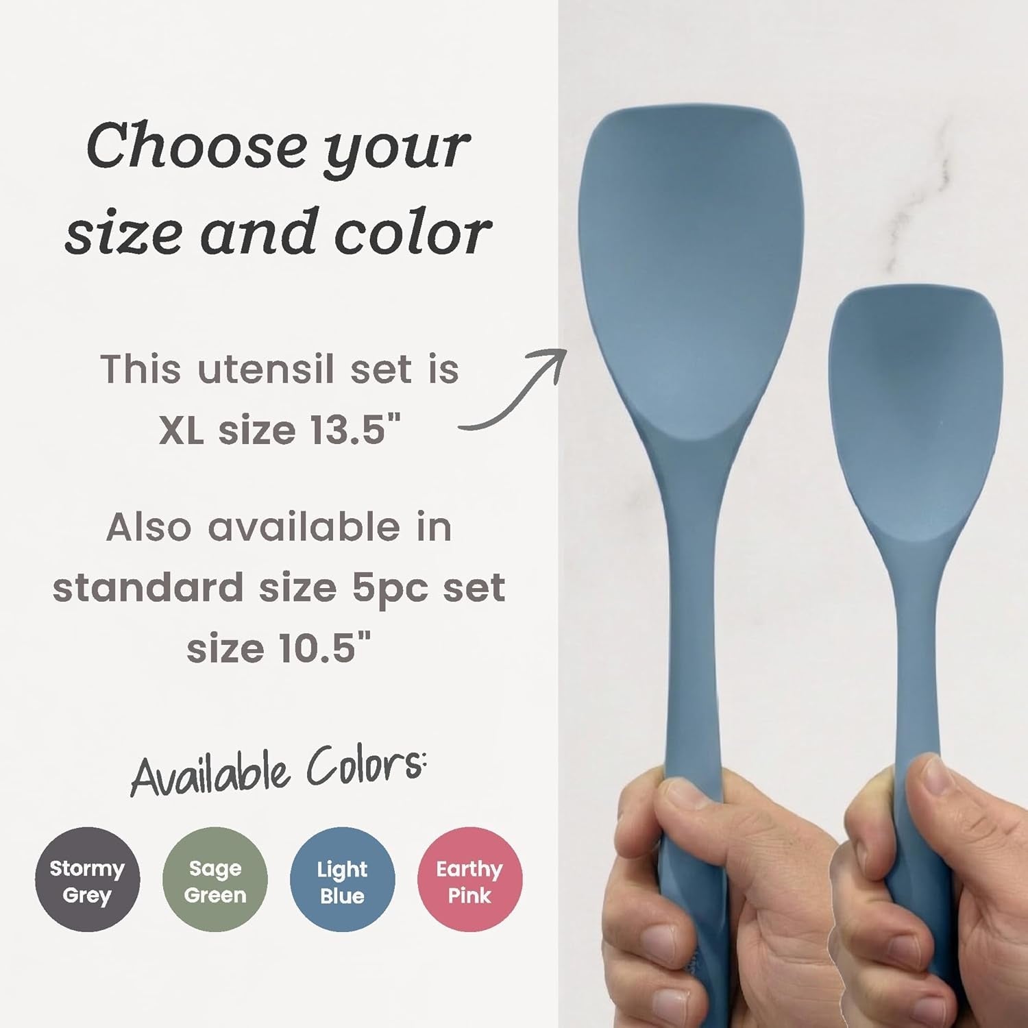 starpack-like-a-boss-xl-silicone-cooking-utensils-set-6-piece-13-5-lfgb-certified-600-f-heat-resistant-bpa-free-heavy-duty-steel-core-dishwasher-safe-for-nonstick-cookware-light-blue