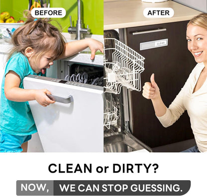 Kitchentour Dishwasher Magnet Clean Dirty Sign, Premium Stainless Steel Clean Dirty Magnet for Dishwasher Funny, Strong Magnet Non-Scratch Dishwasher Sign Kitchen Decor and Accessories2