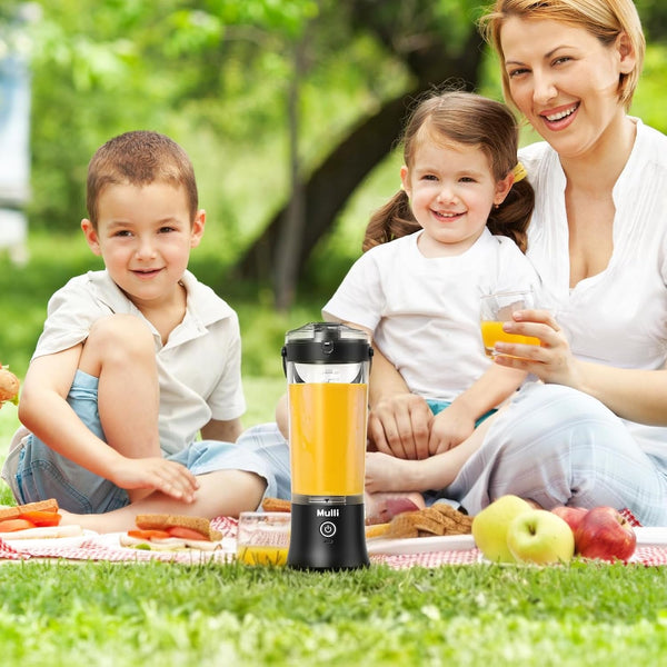 Portable Blender,17Oz Portable Blender for Shakes & Smoothies, USB-C Rechargeable, Bpa-Free, with Leak-Proof Lid & Straw Lid, Dishwasher Safe Cups6