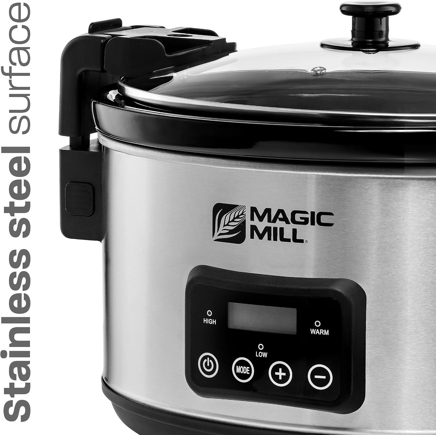 8-5-quart-extra-large-programmable-slow-cooker-with-digital-adjustable-20-hour-timer-3-cooking-settings-brushed-stainless-steel-with-intelligent-lid-lock