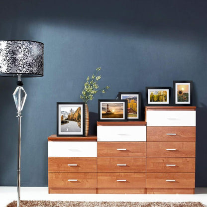 5X7 Picture Frame Set of 4, 6X8 Matted to Display 5 by 7 Photo with Mat or 6 by 8 without Mat for Wall or Tabletop, Black6