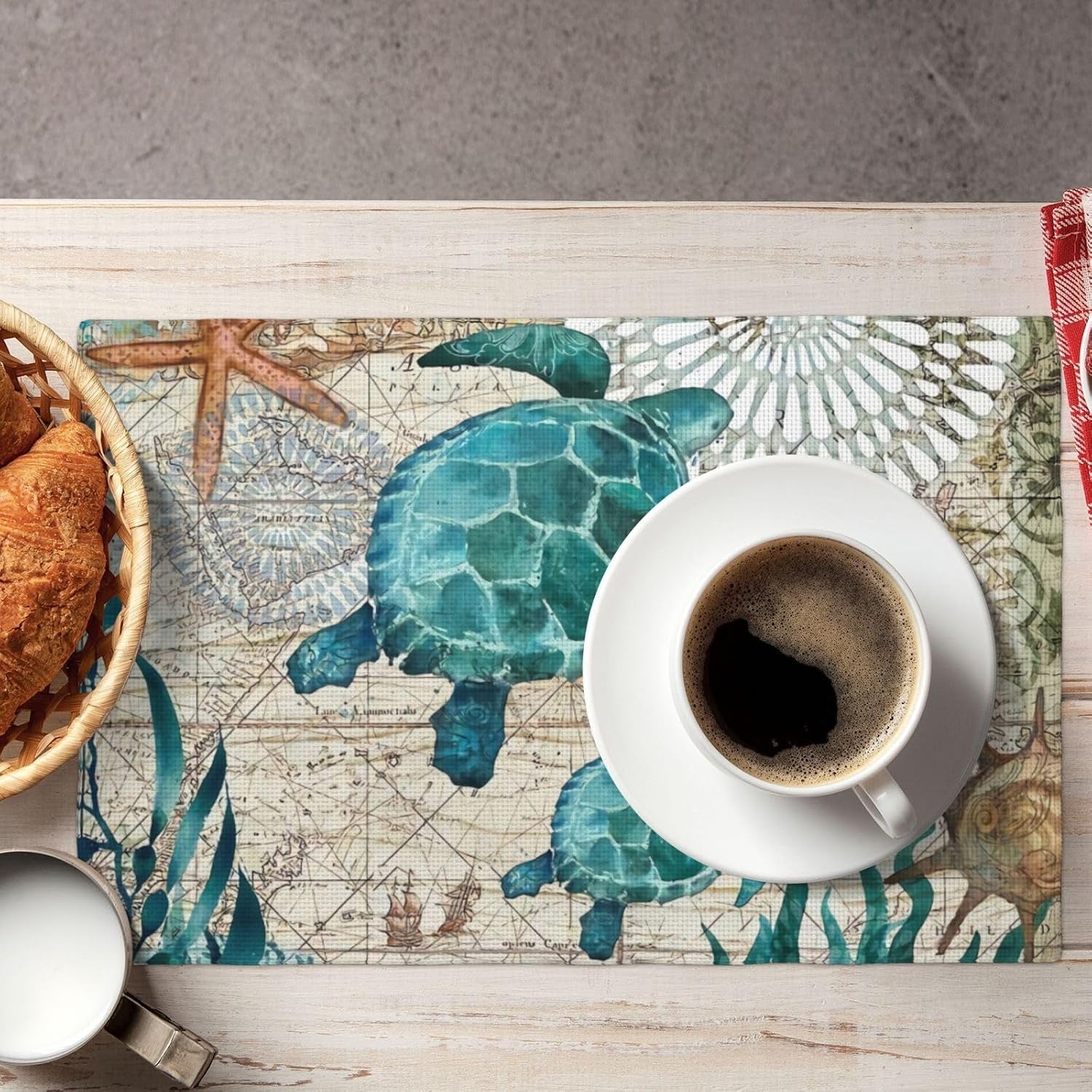 sea-turtle-ocean-life-hawaii-placemats-set-of-6-table-mats-table-tableware-place-mats-with-non-slip-heat-resistant-washable-for-dining-home-kitchen-party-indoor