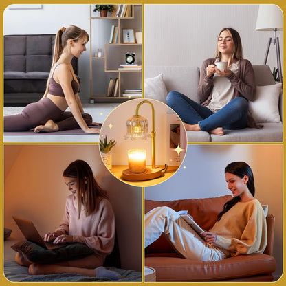 Candle Warmer Lamp Electric Timer - Flower Home Decor Women Birthday Gifts7