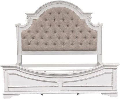 Liberty Furniture Industries Magnolia Manor King Upholstered Bed, White4