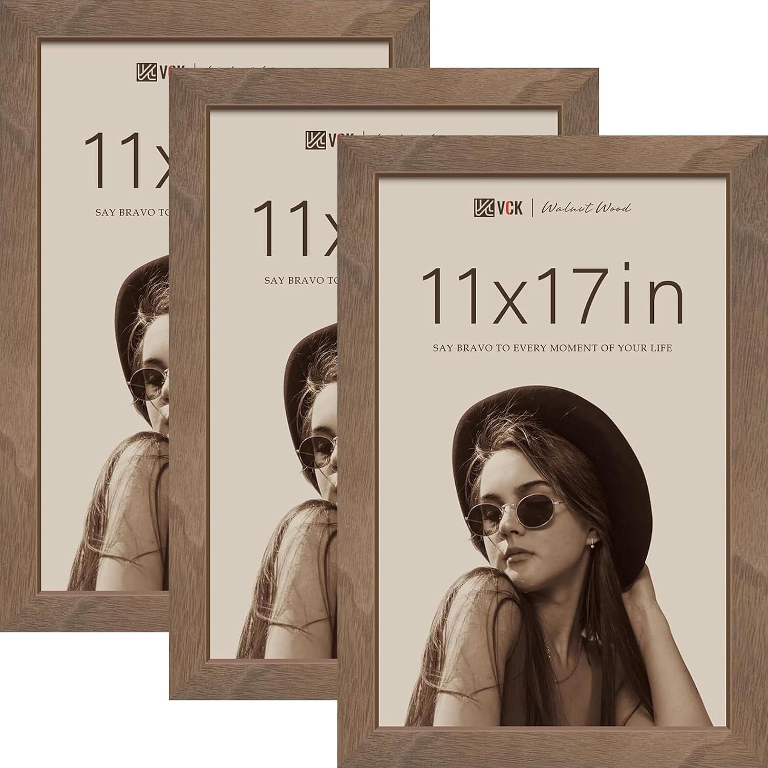 11x17-picture-frame-set-of-3-walnut-wood-frames-for-wall-decor