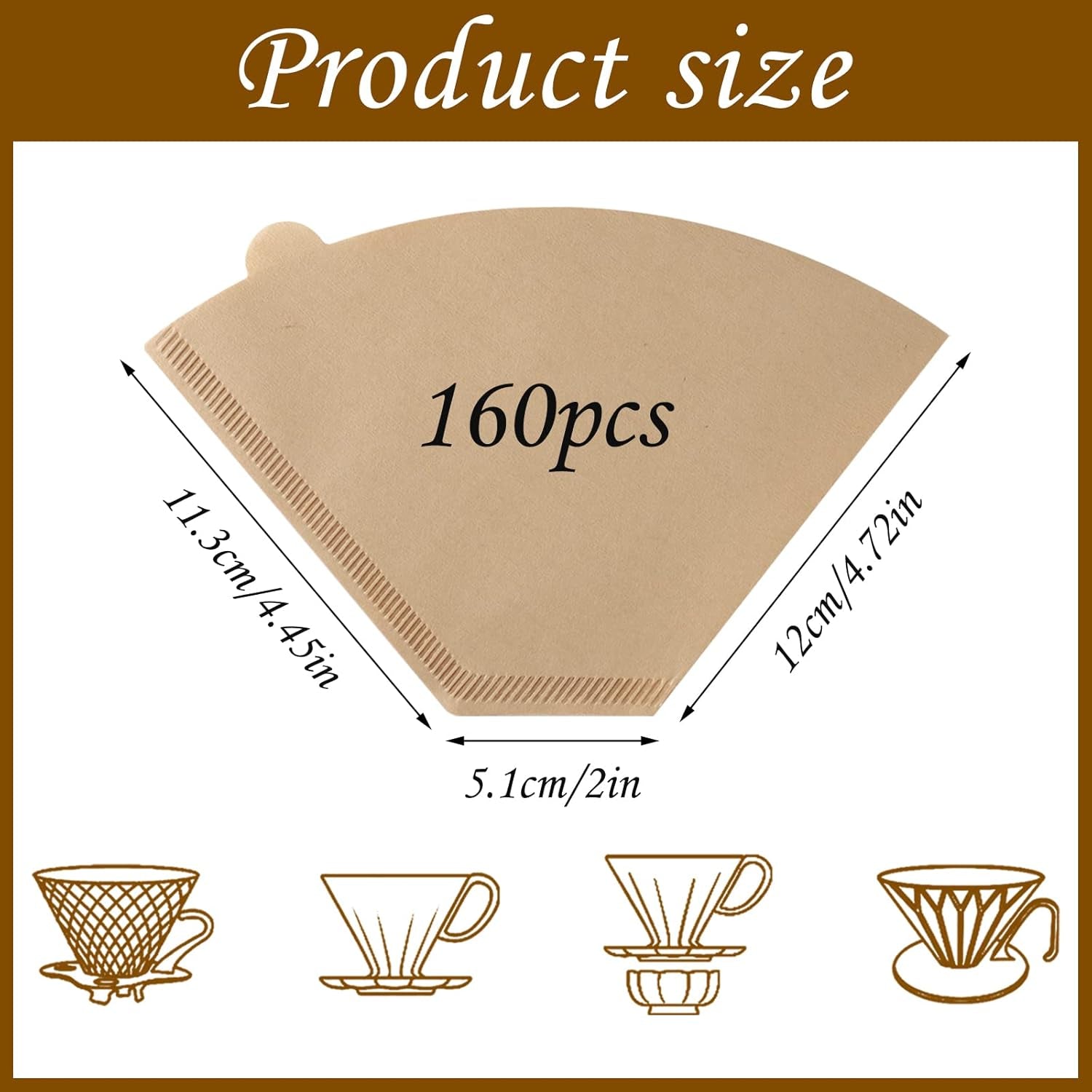 160-count-4-cone-coffee-filters-8-12-cup-compatible-with-ninja-maker-unbleached-disposable-natural-wood-pulp-coffee-filters-compatible-with-ninja-pour-over-and-drip-coffee-maker