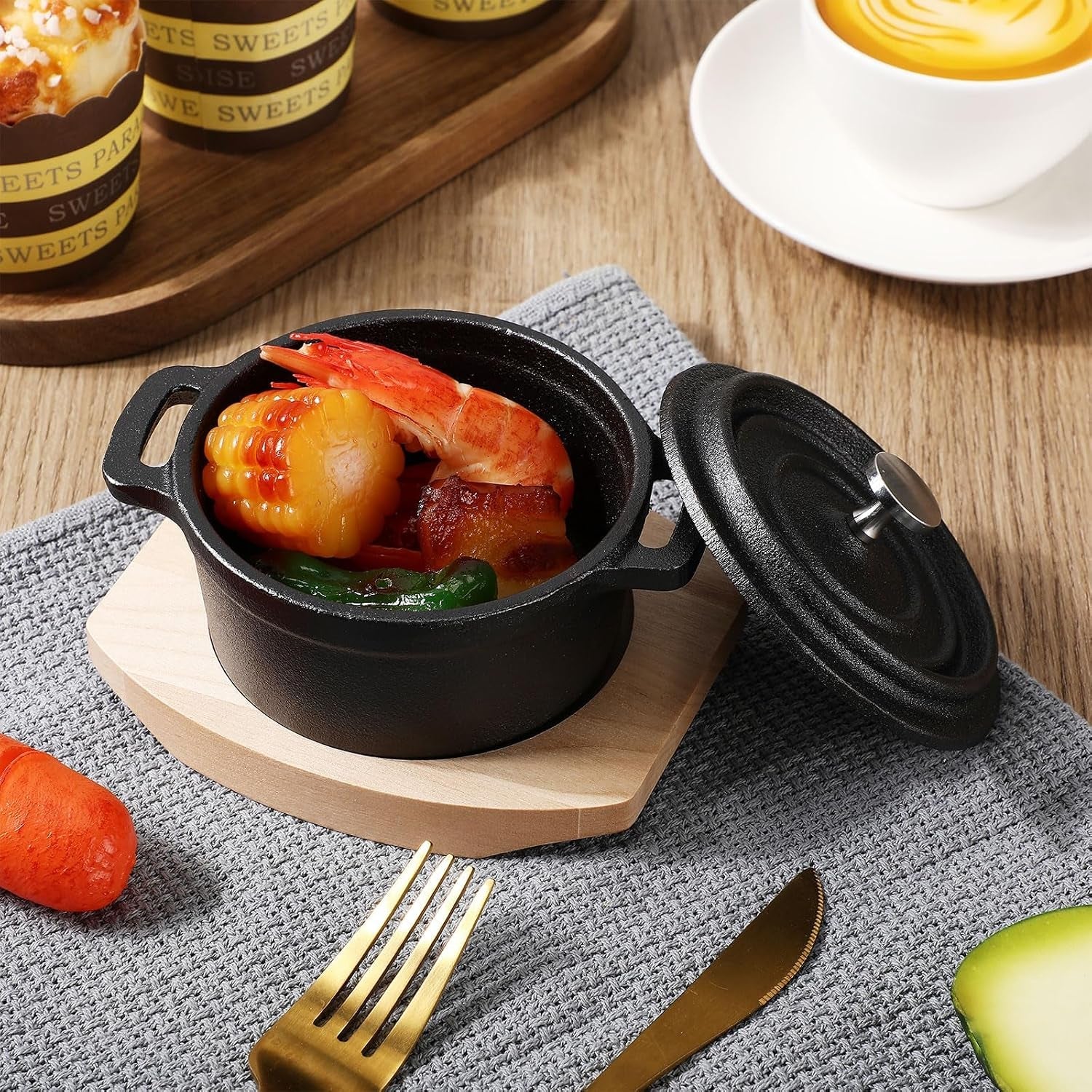 2-sets-17-oz-mini-cast-iron-dutch-oven-lid-and-wooden-base-pre-seasoned-cast-iron-casserole-with-dual-handles-small-black-casserole-dishes-for-oven-use-marinate-cook-bake-gift-giving