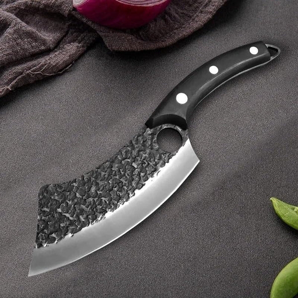 Meat Cleaver, 7 Inch Forged Kitchen Knife Handmade Meat Cleaver Stainless Steel Full-Tang Butcher Boning Fishing Knives Cooking Cutter Knives3