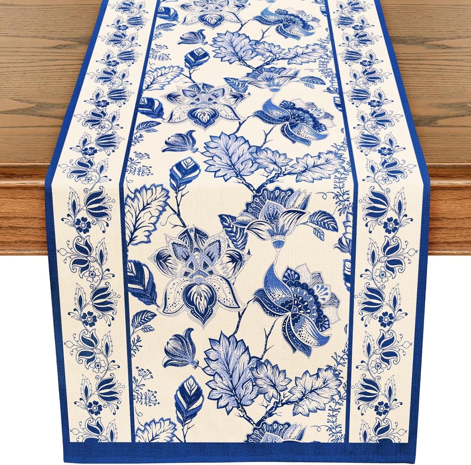 blue-floral-table-runner-13-x-72-inch-seasonal-spring-summer-farmhouse-indoor-kitchen-anniversary-wedding-dining-table-decorations-for-home-party