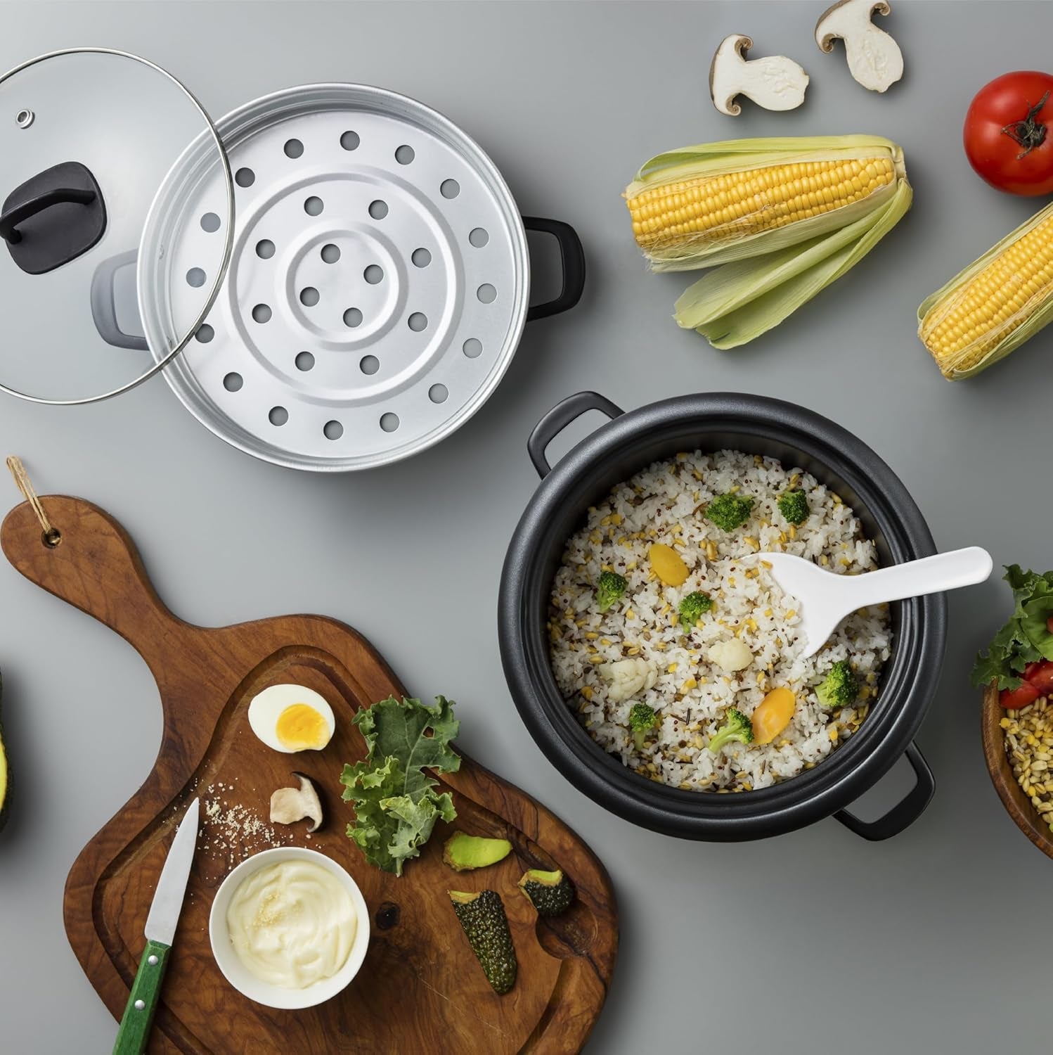 ®-rice-cooker-3-cup-uncooked-6-cup-cooked-steamer-small-rice-cooker-oatmeal-cooker-soup-maker-auto-keep-warm-1-5-qt-white-arc-743-1ng