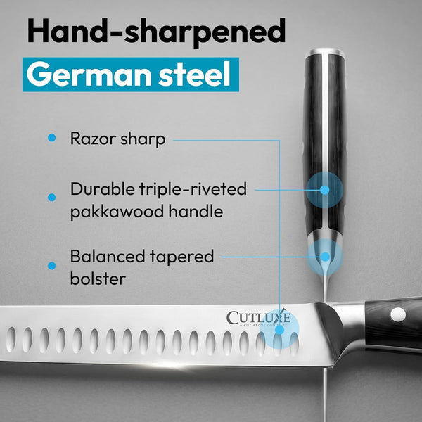 Carving Knife Set for BBQ & Brisket, 12" Slicing & 6" Boning Knife5