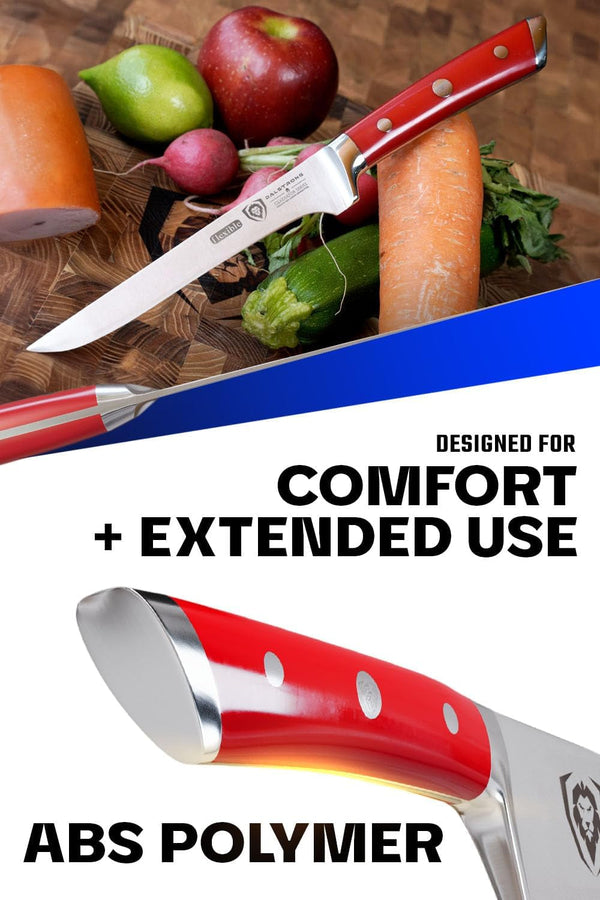 6" Boning Knife - Crimson Red Handle4